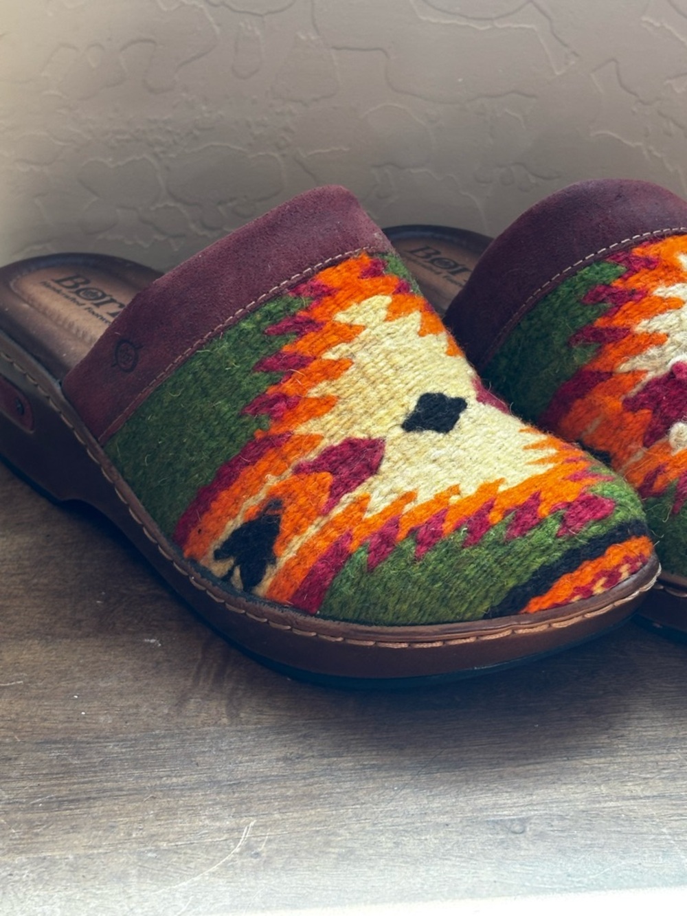 Born Women’s Multicolor Patterned Slip-On Clogs